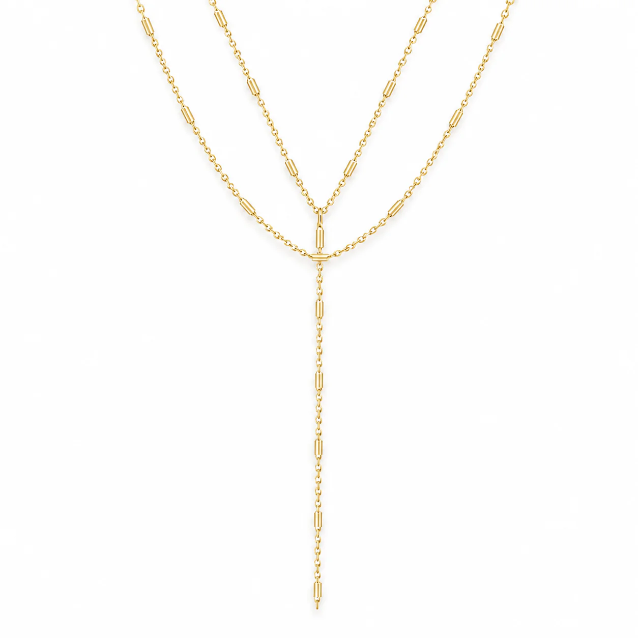 Acadia Layered Lariat Necklace