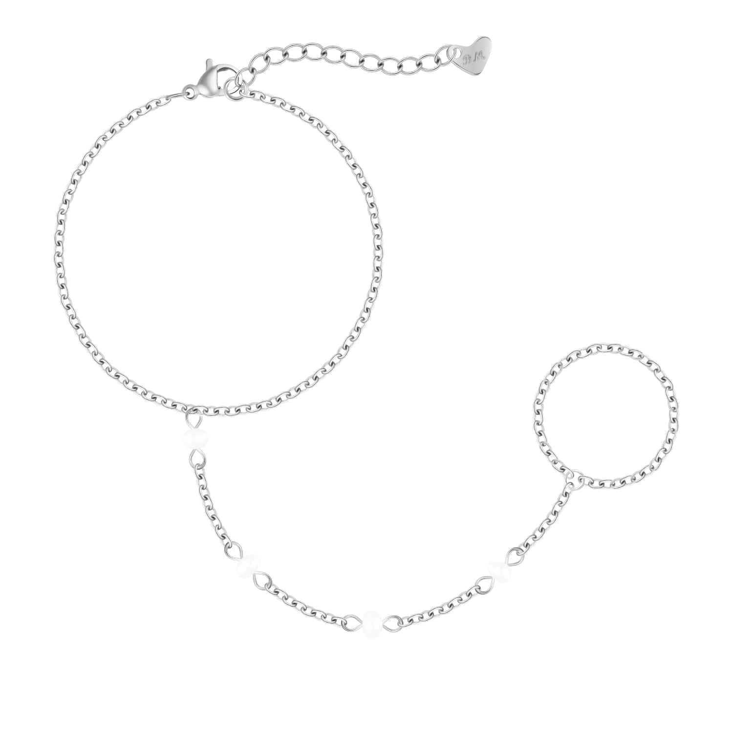 Nico Pearl Hand Chain Bracelet - Image 9