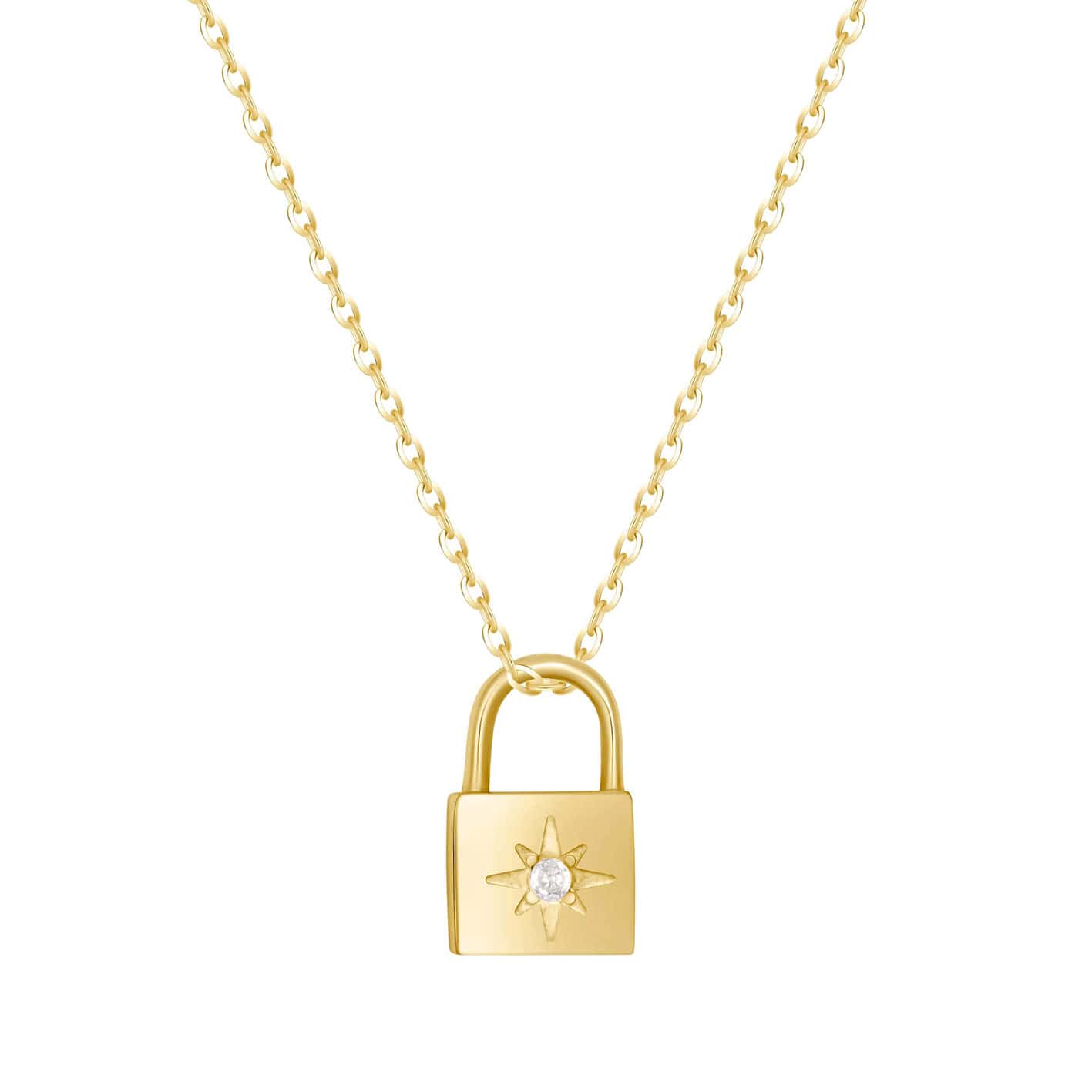 Padlock Birthstone Necklace - Image 11