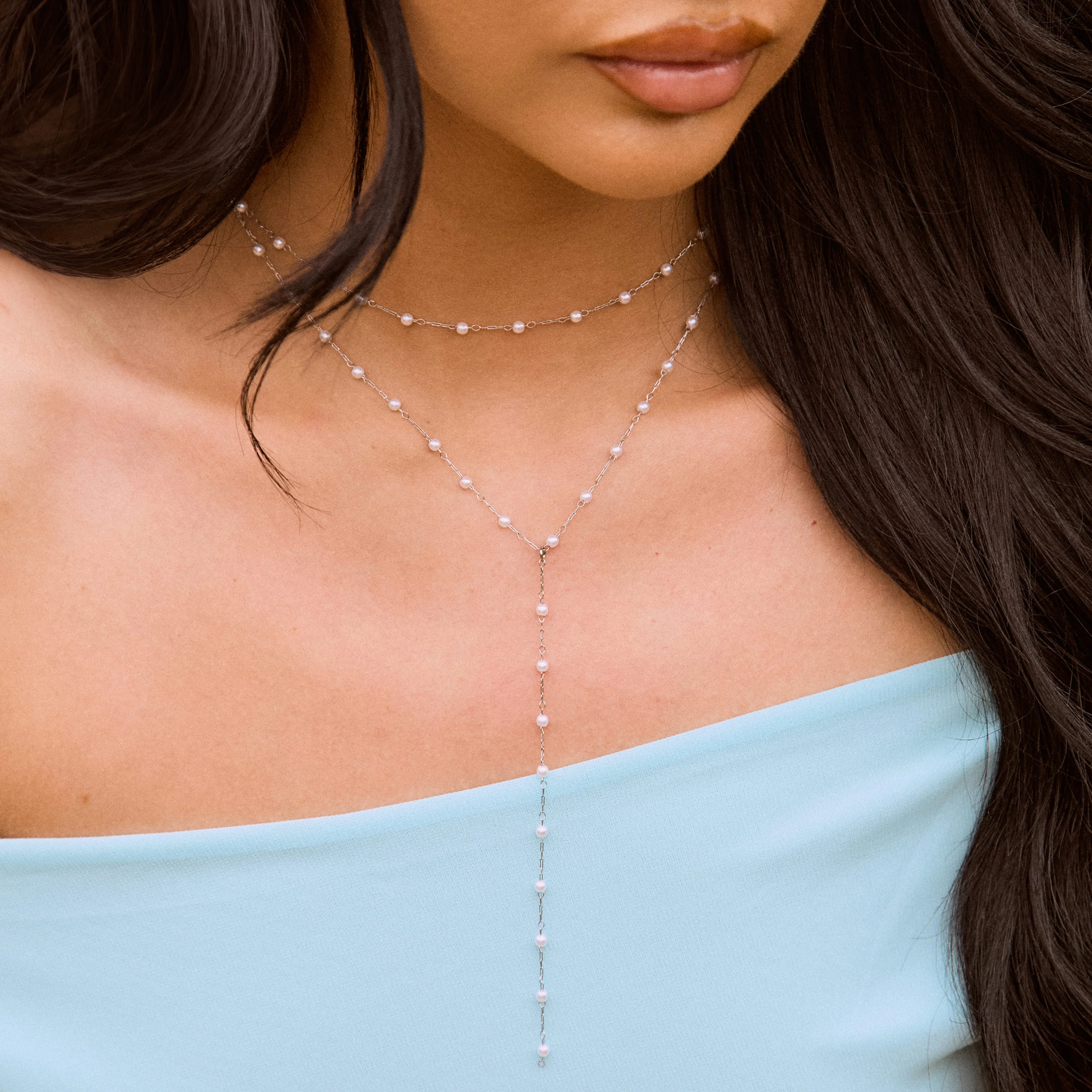Spencer Pearl Choker / Necklace - Image 3